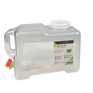 12L Transparent Plastic Jerry Can with Spout