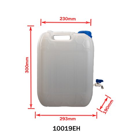 Plastic Dispenser Canister with Metal Tap