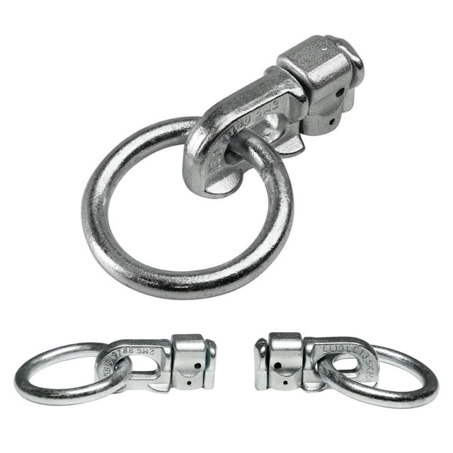 Cargo Tie-Down Ring for Rail Systems