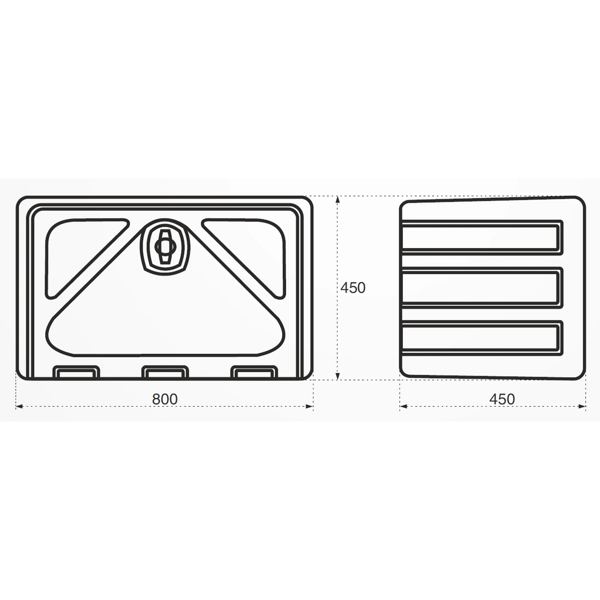 Heavy-Duty Plastic Tool Box
