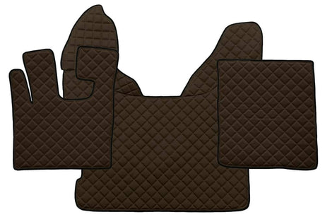 Quilted Faux Leather Truck Floor Mat for DAF XF 105 Automatic